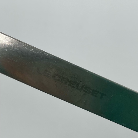 LE CREUSET Stainless Steel Serving Spoon Metal Used Hanging - Picture 4 of 5